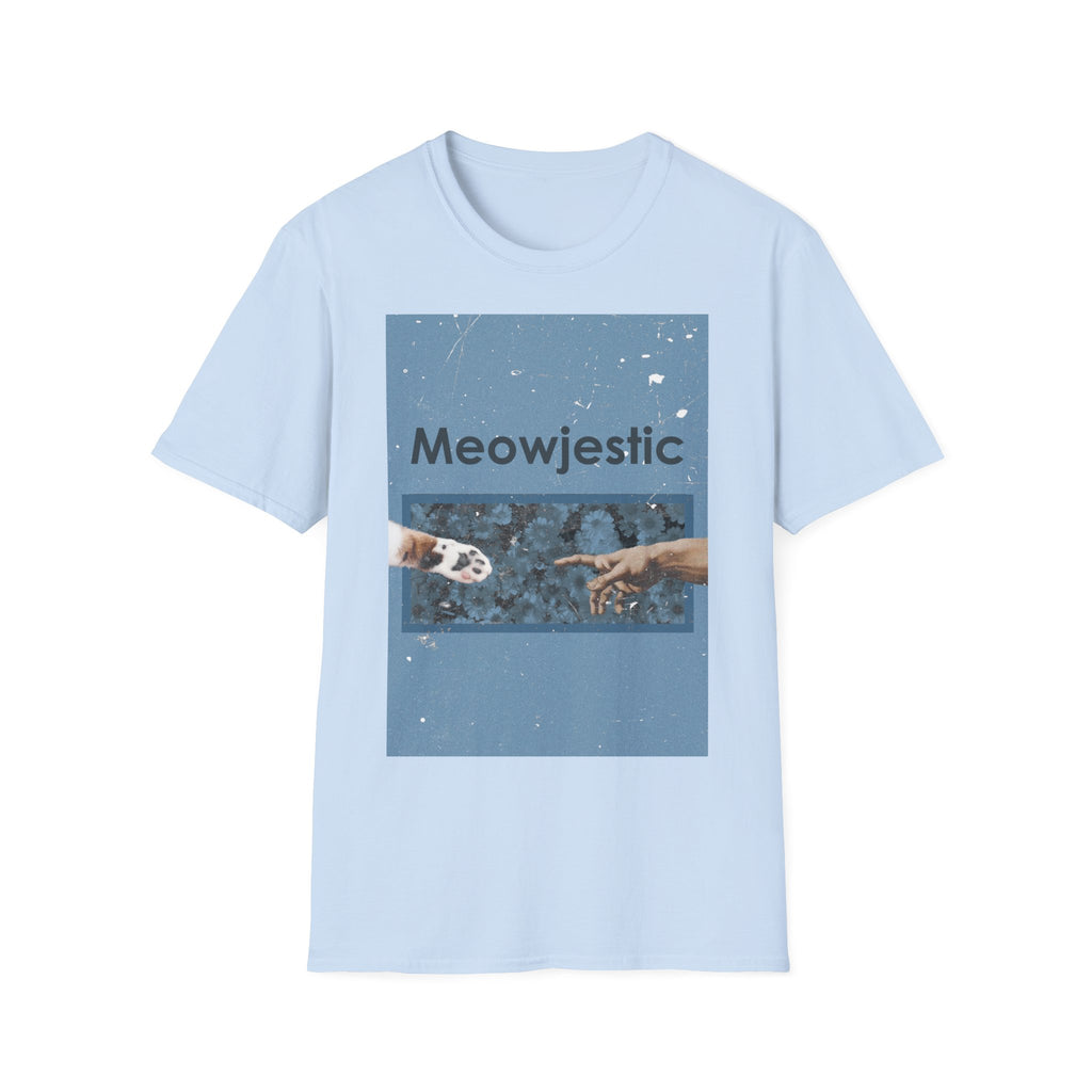 Meowjest ic Cat Graphic T-Shirt — Playful 'Meowjestic' Design for Cat Lovers