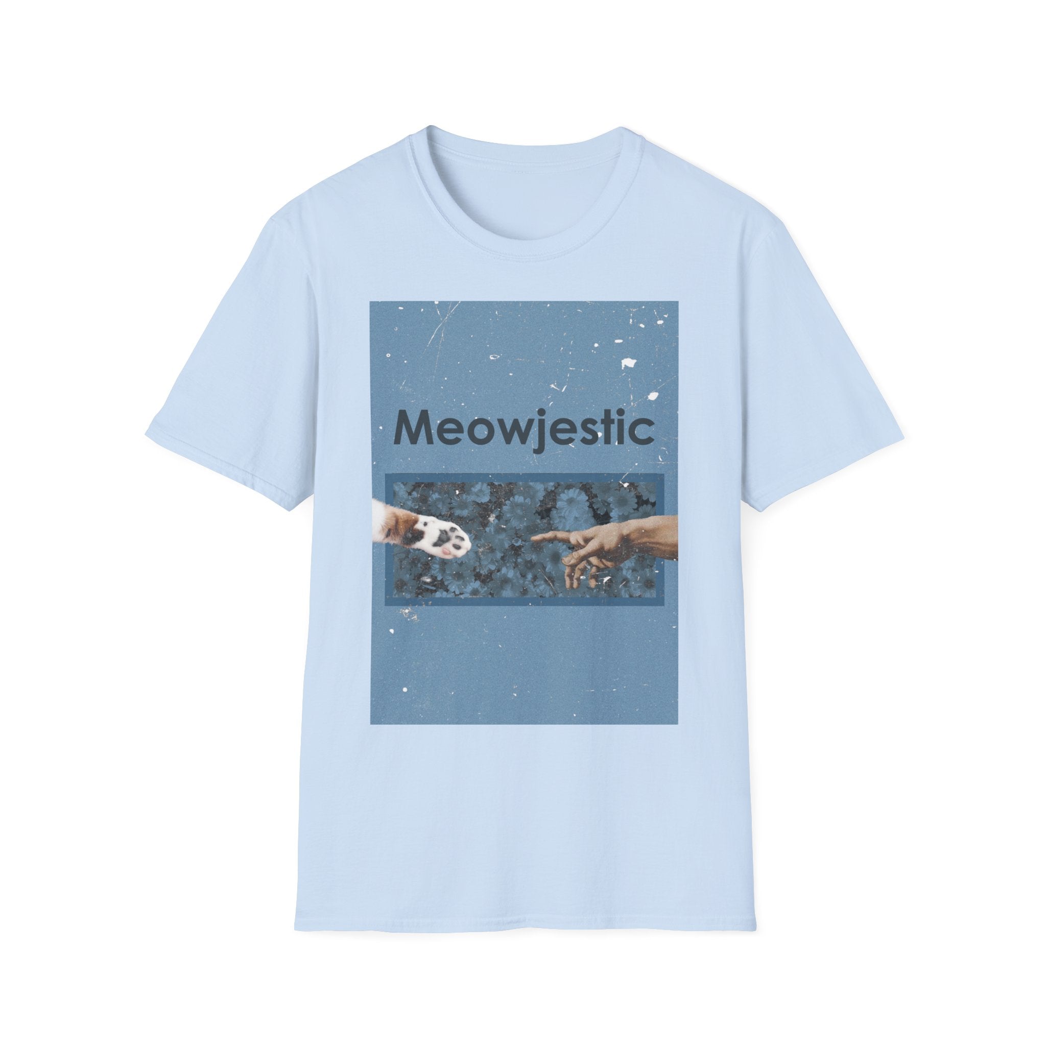 Meowjest ic Cat Graphic T-Shirt — Playful 'Meowjestic' Design for Cat Lovers