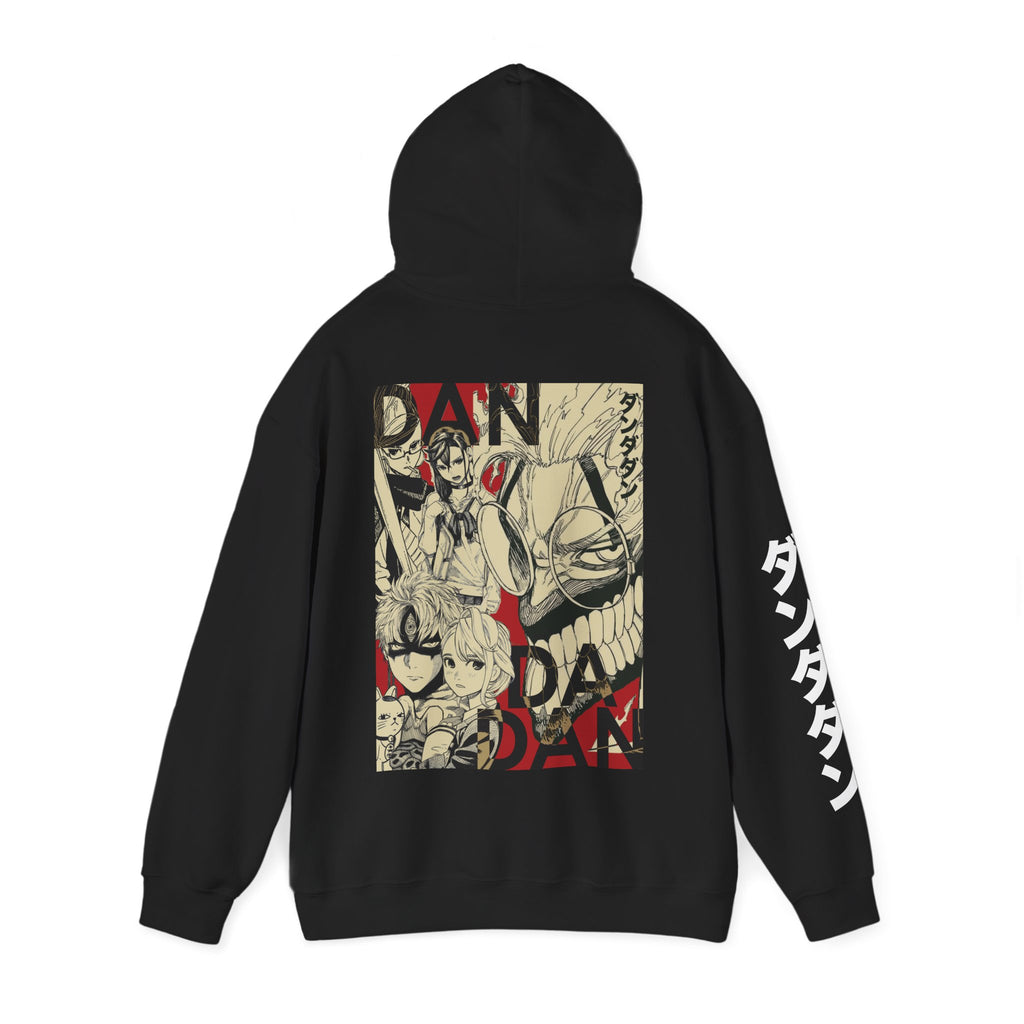 Dandadan Graphic Hoodie – Anime Character Collage Pullover