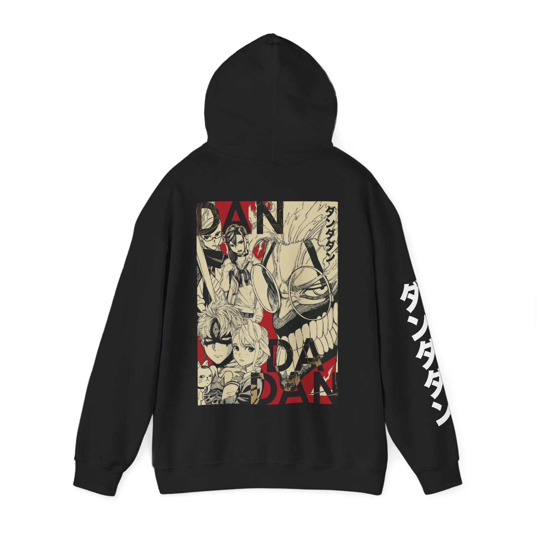 Dandadan Graphic Hoodie – Anime Character Collage Pullover