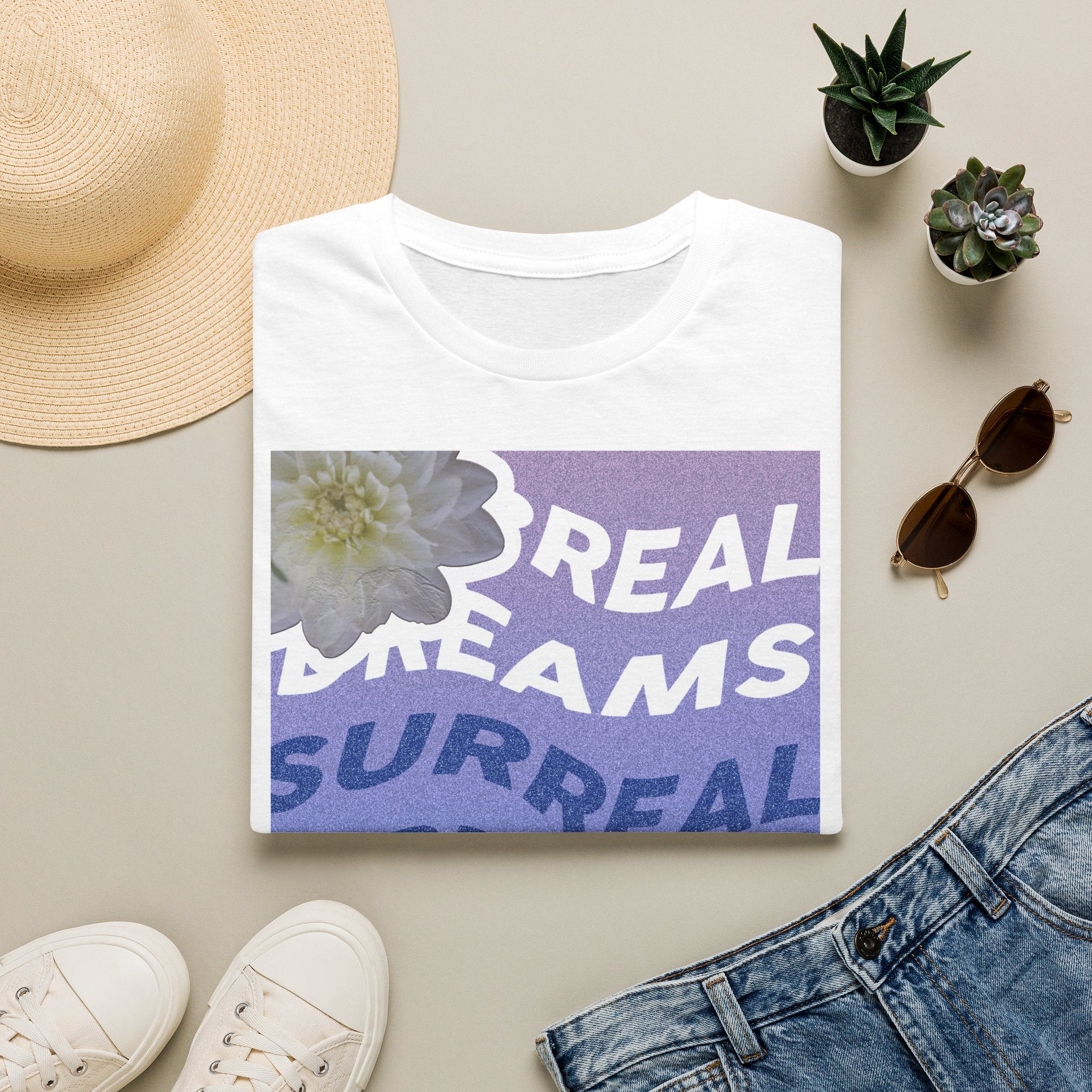 Surreal Dreams T-Shirt — Floral Retro Graphic Tee