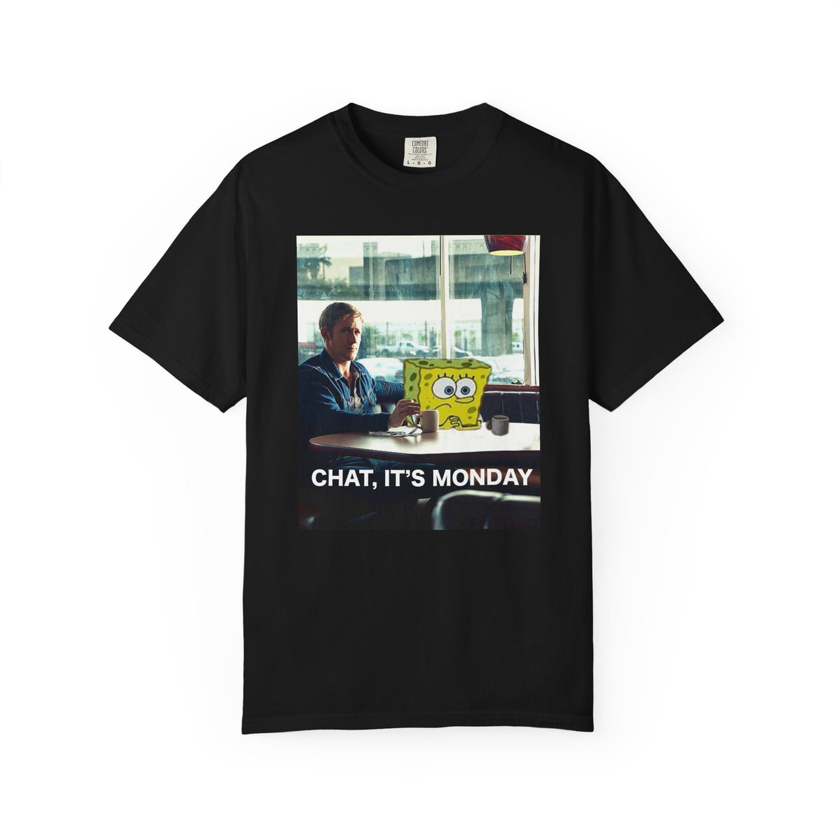 Chat it's monday!!, unisex Garment-Dyed T-shirt