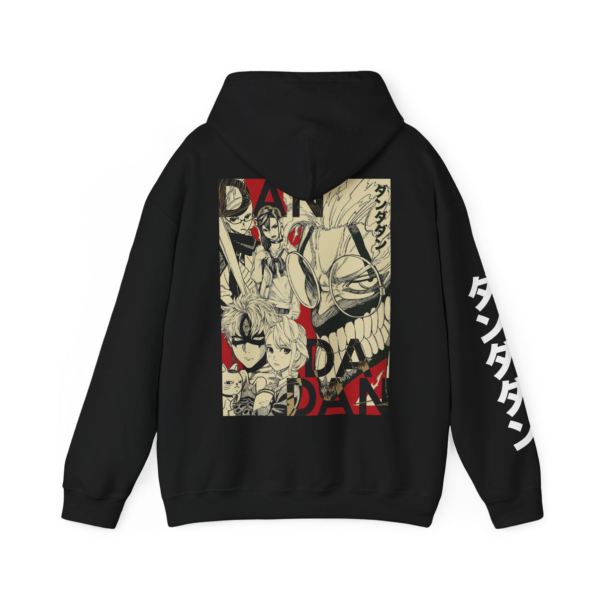 Dandadan Graphic Hoodie – Anime Character Collage Pullover